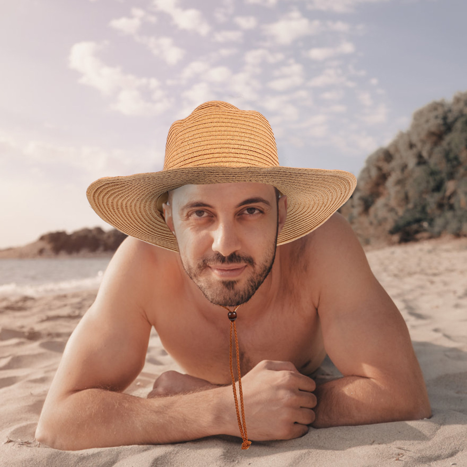 Hat Floppy Wide - Chapeau de soleil d'été pour homme,