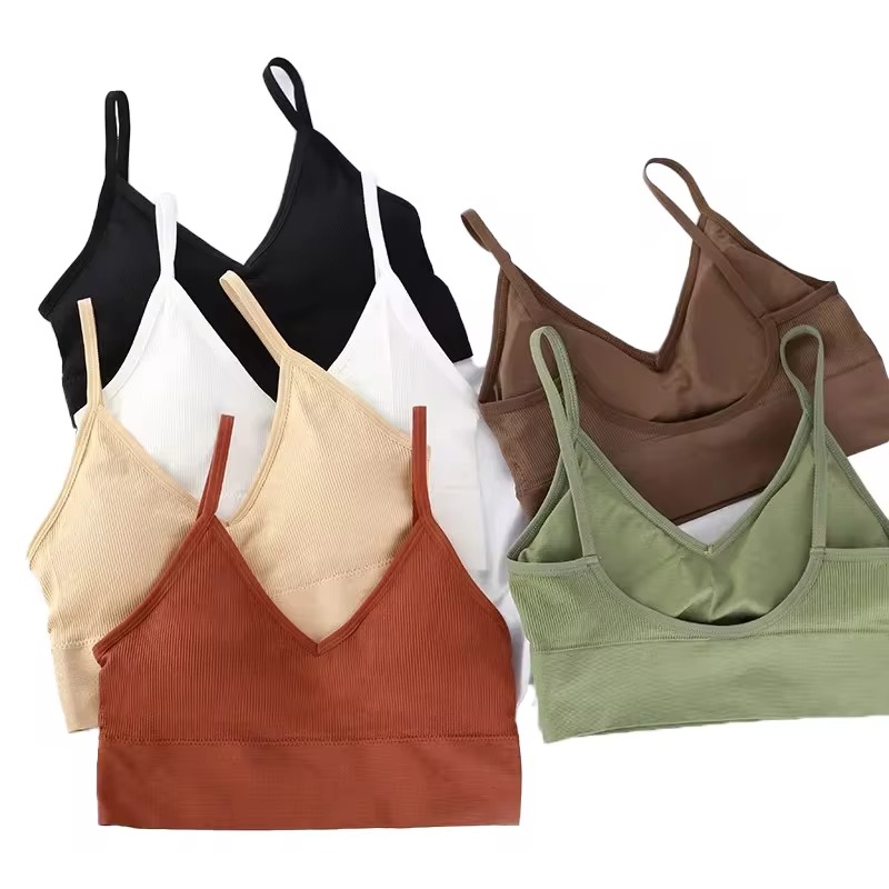 Bralette Triangle Set - Soutien-gorge push-up sans couture pour femmes,