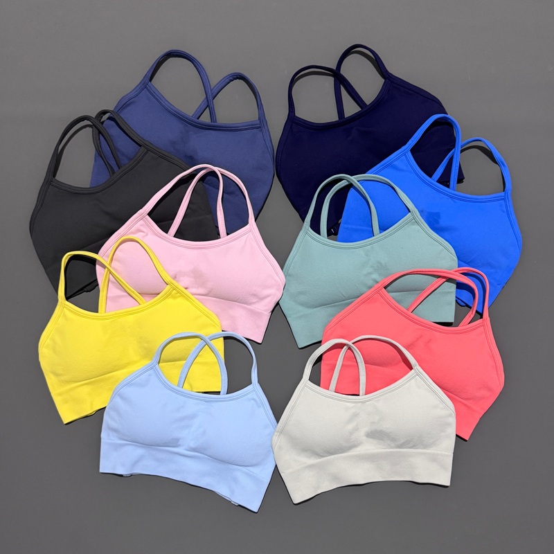 Crop Top Crochet - Histello – soutien-gorge de sport dos