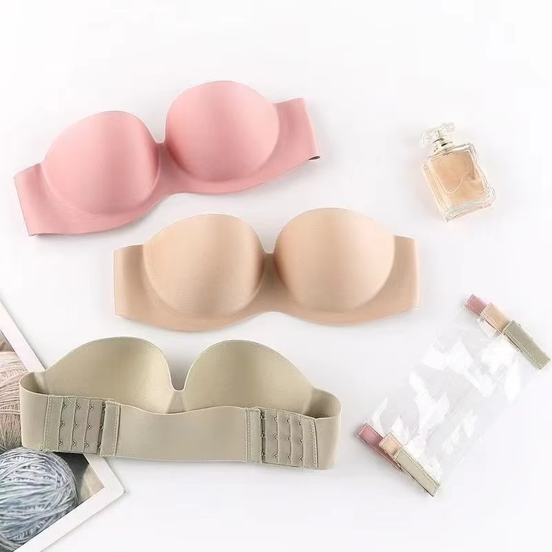 Bralette Triangle Set - Soutien-gorge push-up sexy sans bretelles pour