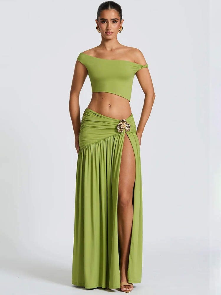 Ensemble élégant Mozision pour - Crop Top Crochet avis et prix