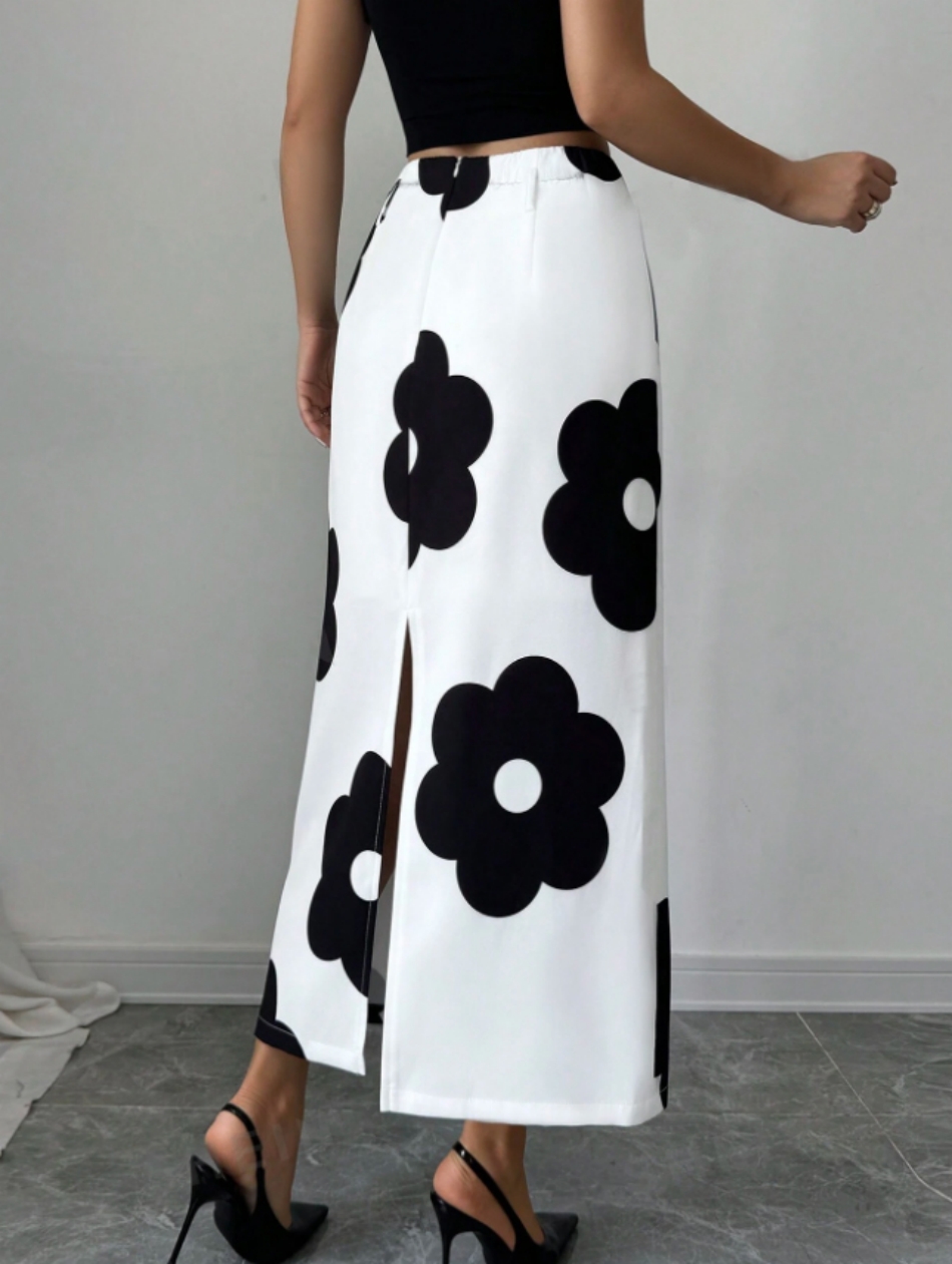 Ensemble 2 pièces pour femmes, - Midi Skirt Floral avis et prix