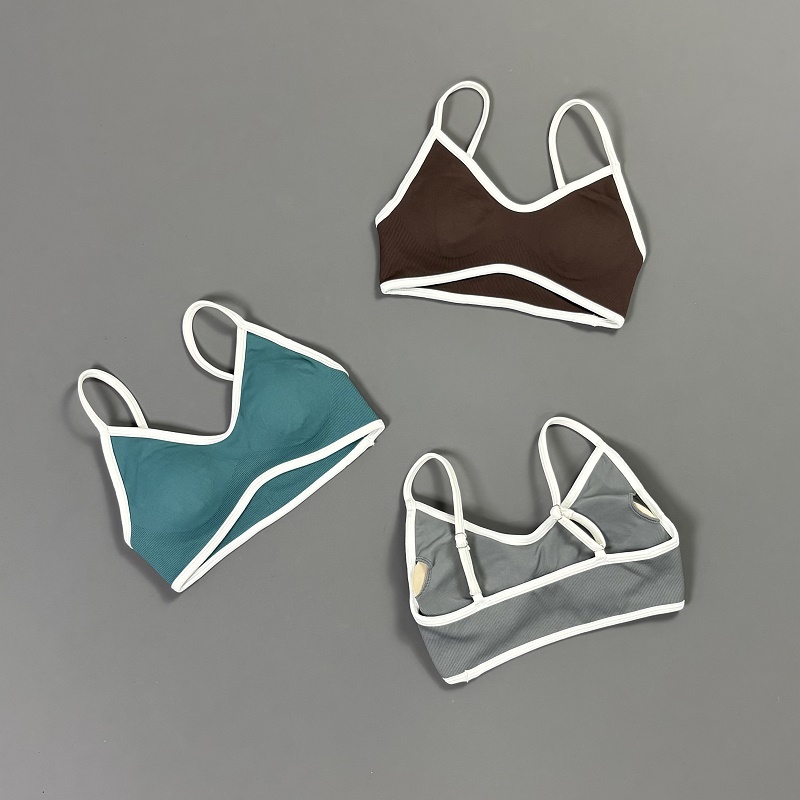 Soutien-gorge de yoga contrast - Crop Top Crochet avis et prix