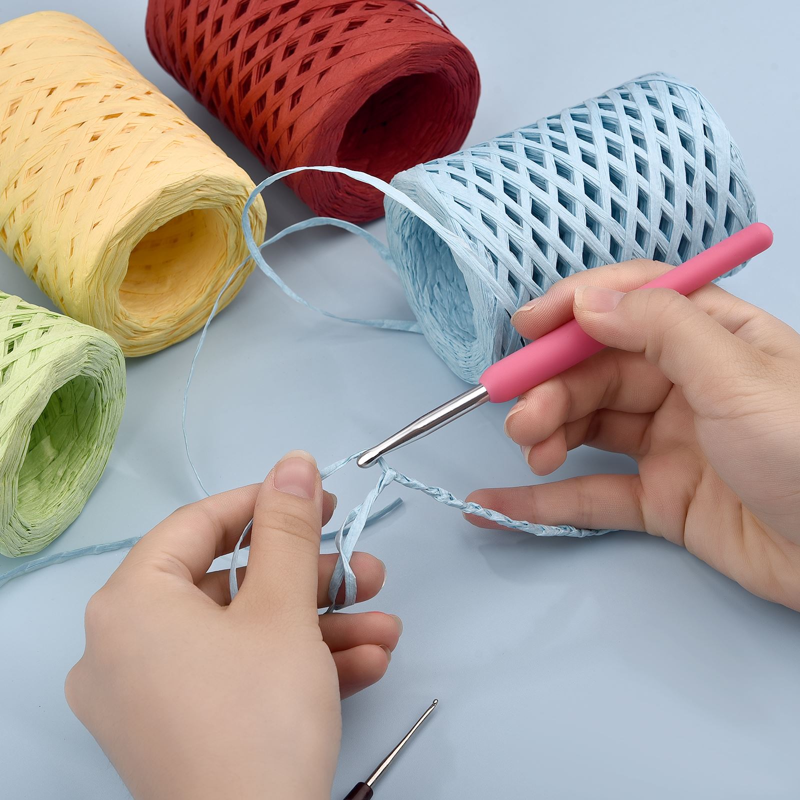 Fil de paille en raphia nature - Crochet Bag Raffia avis et prix