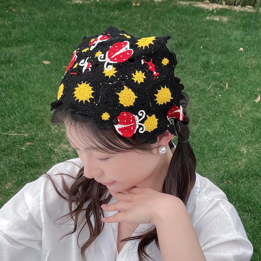 Coréen doux mignon à la main C - Headband Summer Knit avis et prix