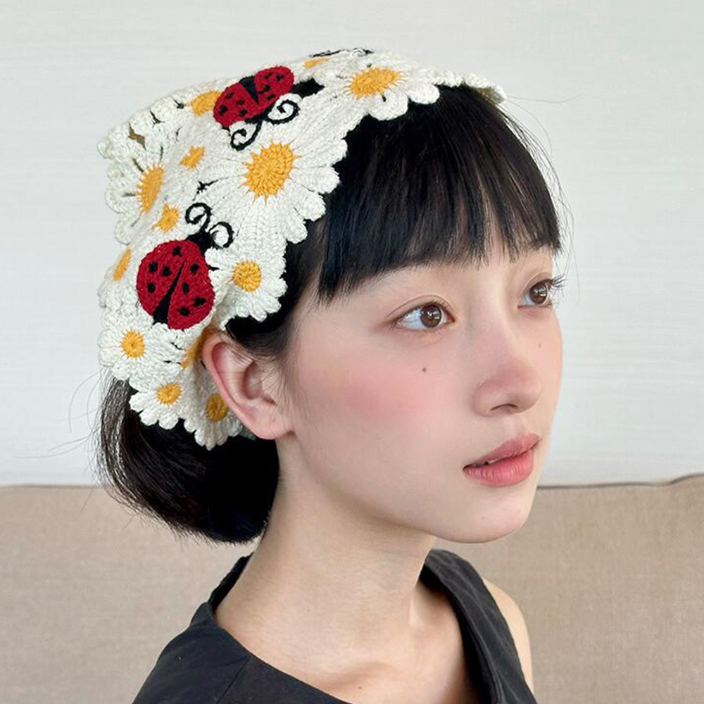Coréen doux mignon à la main C - Headband Summer Knit avis et prix