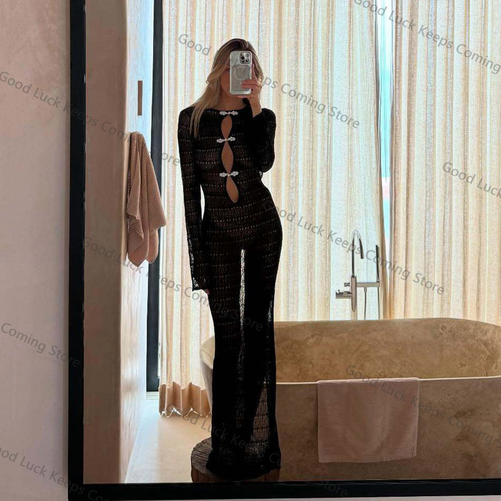 2025 robe tricotée dos nu couv - Cover Up Kaftan avis et prix